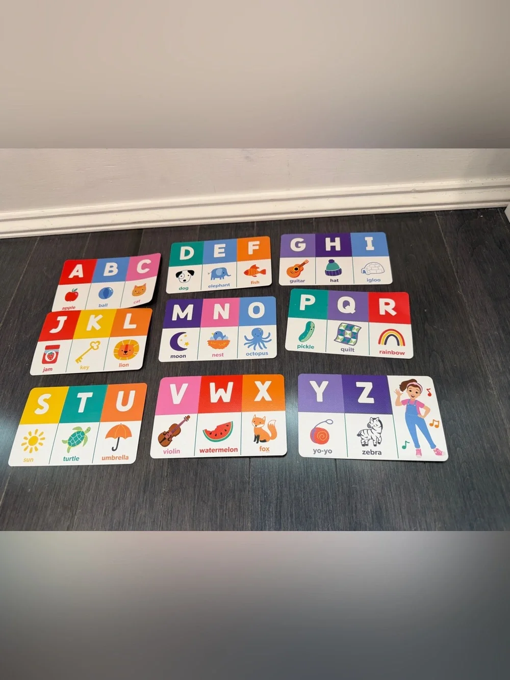 Ms Rachel Colorful Alphabet Numbers Flash Cards for Kids Learning Set